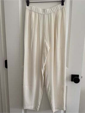 Eileen Fisher Ivory Lantern Pants